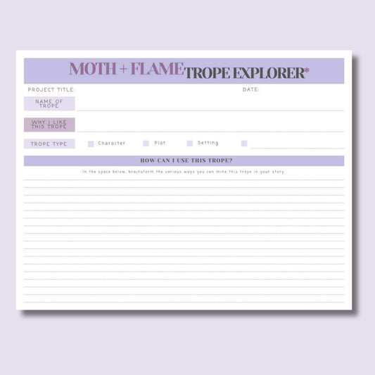 Moth+Flame: Trope Explorer Pad