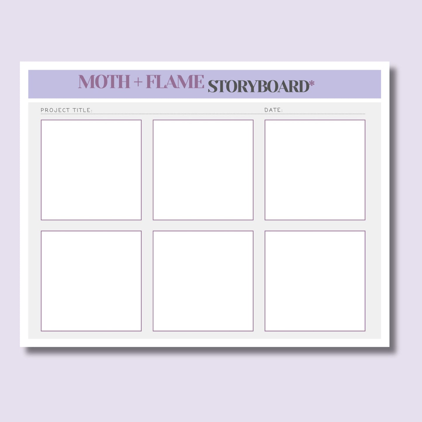 Moth+Flame: Storyboard Pad