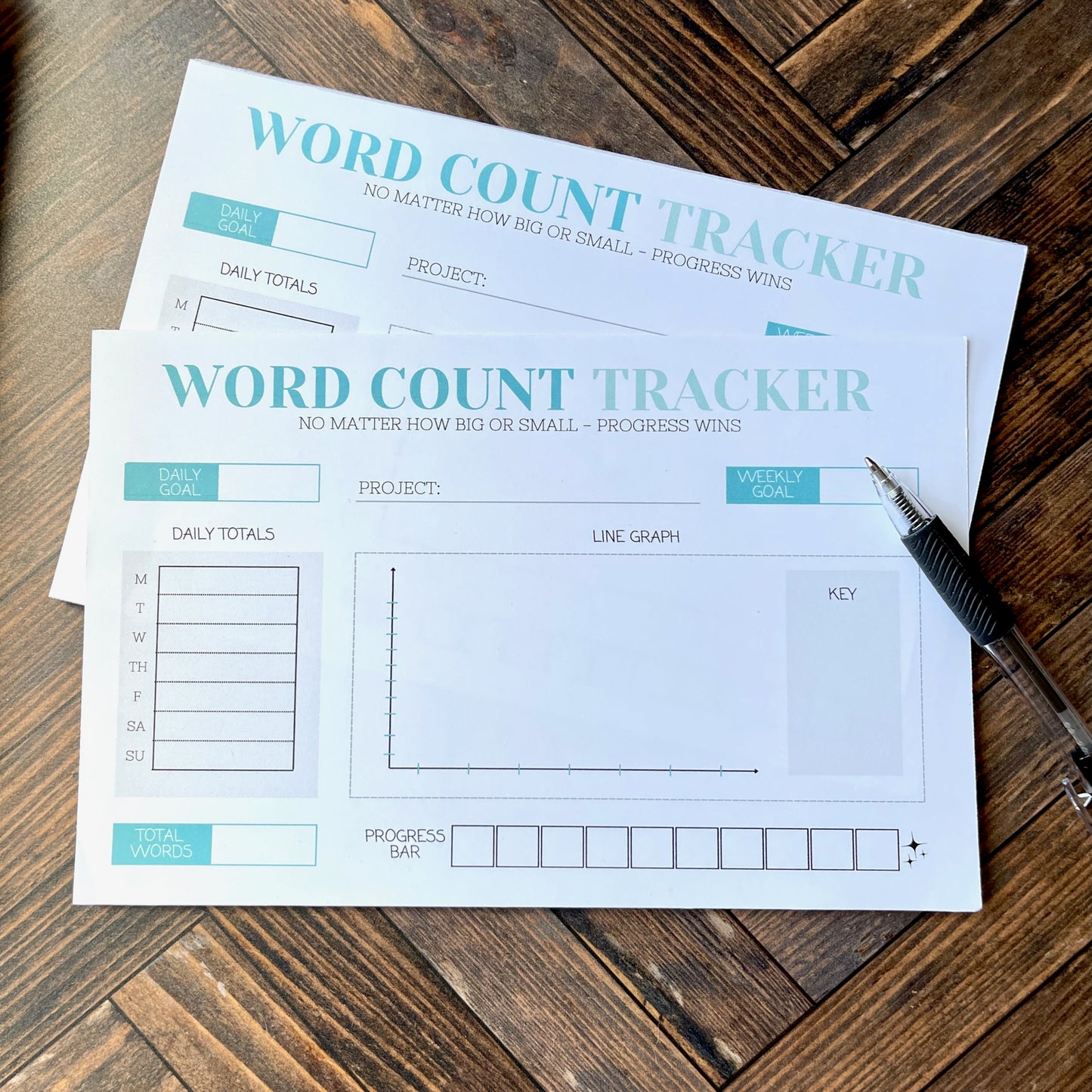 Word Count Tracker Pad
